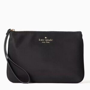 Kate Spade Chelsea Nylon Medium Wristlet Phone Pouch Black NWT